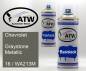 Preview: Chevrolet, Graystone Metallic, 16 / WA213M: 400ml Sprühdose + 400ml Klarlack - Set, von ATW Autoteile West.